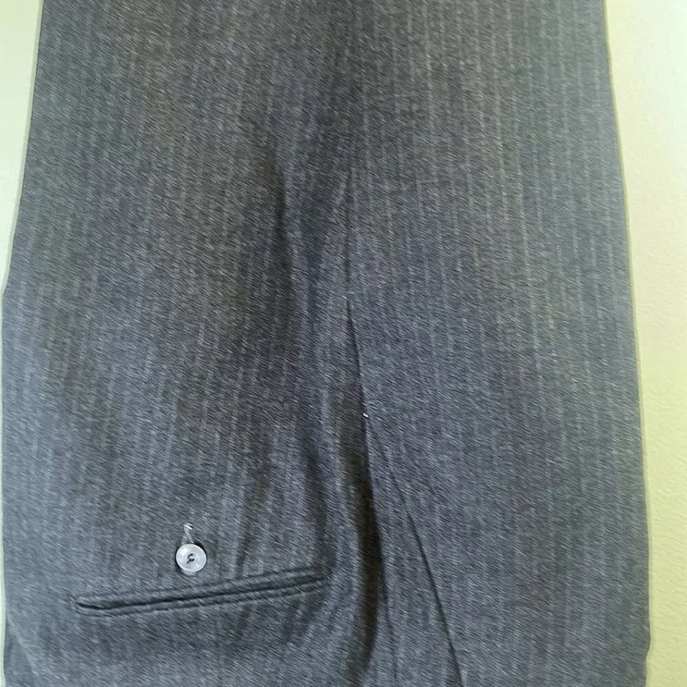 Pierre Cardin Wool Pinstripe‎ Men's 3 Piece Gray Vintage 70s Banker CEO MobBoss